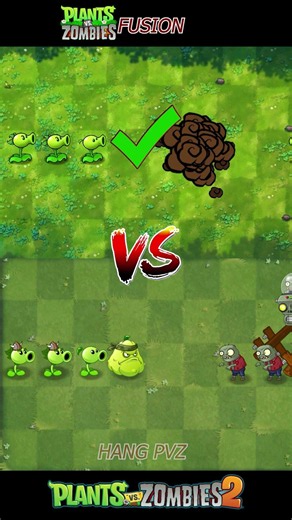 PVZ FUSION VS PVZ 2 - 4 Plants Team Vs Zombie Team - p95- What Team is the best ? #plantsvszombies