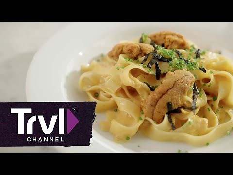 Andrew Zimmern's Sea Urchin Pasta | Bizarre Foods With Andrew Zimmern | Travel Channel