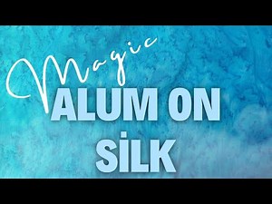 Magic of alum in silk painting | Alum effect on silk with silk paints