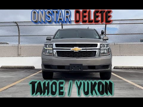 HOW TO: OnStar Delete '15 - '20 Chevrolet Tahoe/Yukon