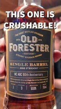 This One is CRUSHABLE! #bourbon #whiskey #review #oldforester #100