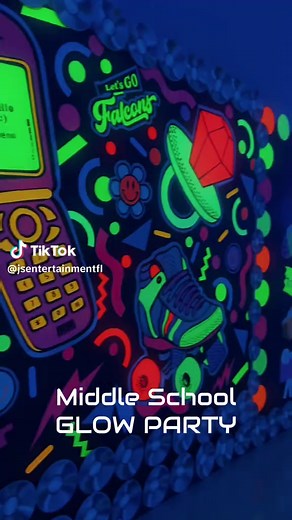 Falcon Cove Middle School 6th Grade Glow Party Highlights
