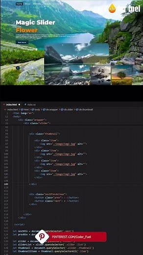 👉 HTML and CSS Project Tutorial | Pure CSS Image Slider | Responsive Web Design