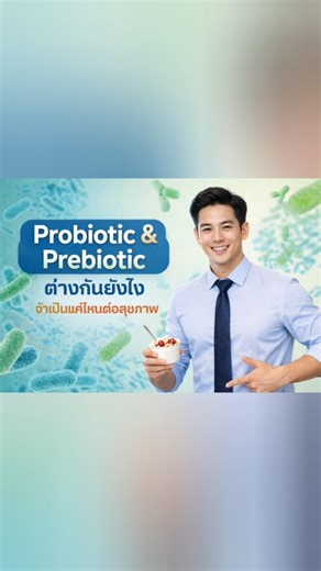 โพรไบโอติกส์กับพรีไบโอติกส์คืออะไร​ ต่างกันยังไง​ ดีแค่ไหนต่อสุขภาพ?​ #สาระสุขภาพ #healthycheck
