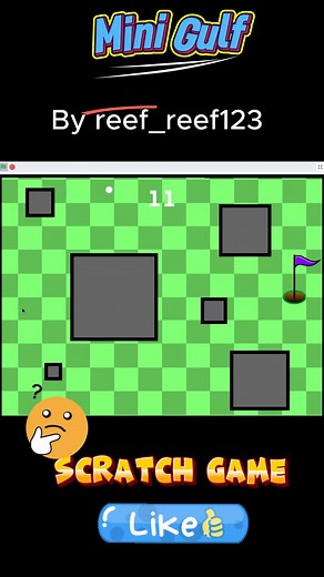 Mini Gulf Scratch Made Game By : reef_reef123 #scratch #scratchgames #indiegame #blockcoding Game Link : https://scratch.mit.edu/projects/1188196983/ HOw to play : Click and hold from everywhere on the map and stop holding to burst the golf ball. the white line is where the ball bursts. Press R to reset the level . scratch games scratch game development scratch game play indie game #gameplay | Waanni | Facebook