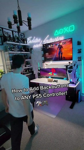 How to Add Backbuttons to ANY PS5 Controller! 🛠🎮 (ExtremeRate RISE4 Remap Kit) #gamingontiktok #ps5controller #ps5 #diy #gamingsetup #setup