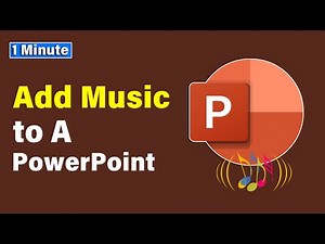 How do you put music to a PowerPoint