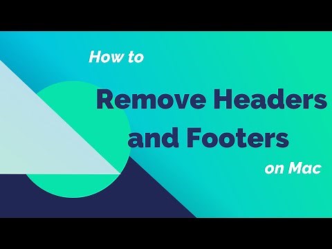 How to Remove Headers and Footers on Mac | PDFelement 7