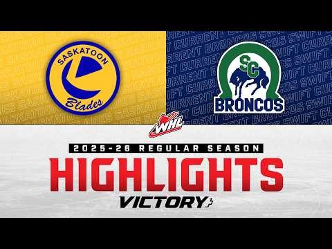 Saskatoon Blades at Swift Current Broncos 03/14 | WHL Highlights 2025-26