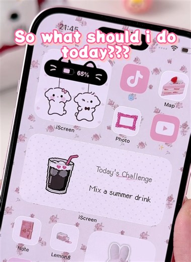 Stop to see what you can do for today 💕 Newly cute iOS widget for daily tasks, it's so fun 😊. Step by step tutorial inside #motivation #selfcare #musthave #aesthetic #pink