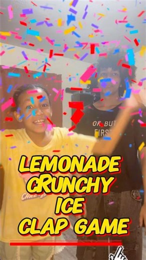 New Trendy Clap Game! 🍋 “Lemonade Crunchy Ice” Routine for Kids #familyshorts
