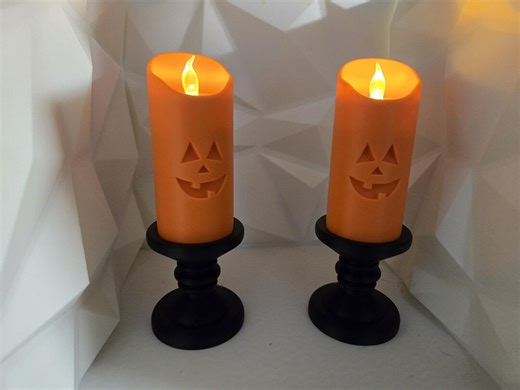 Pumpkin Candle With Tea Light - Etsy