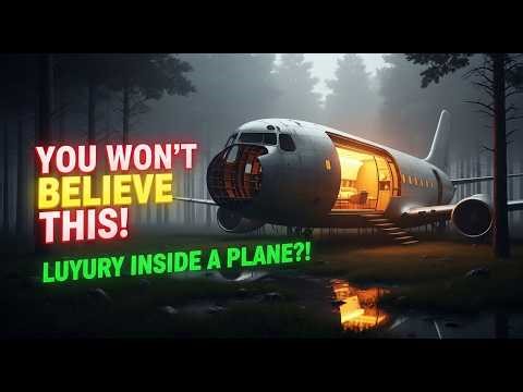 24 Hours Inside a Boeing 727 ✈️ You Won’t Believe the Hidden Luxury! #viral #youtube #satisfying #ai