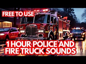 Epic 1 Hour Police and Fire Truck Sirens FREE TO USE