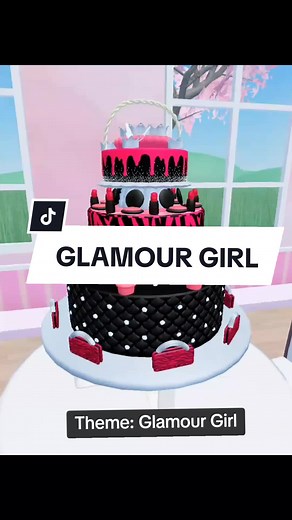 Glamour Girl Cake Theme on Cake Off Roblox ♡3♡ #robloxcakeoff #robloxgame #cakeoff #cakes #game #roblox #meangirls #glamour #glamourgirl