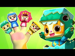 Finger Family Song | Colors Song with Dinosaurs | Nursery Rhymes & Kids Songs - Mimi and Daddy