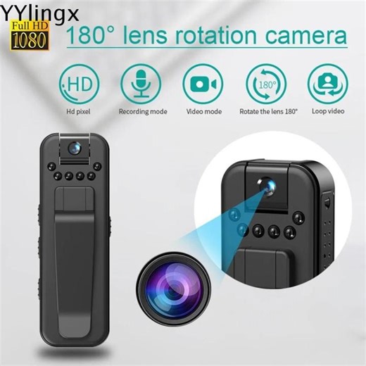 UNIITY Infrared Mini Camera Night Vision HD 1080P Video Surveillance Camcorder Body Camera Video Recorder | Lazada PH