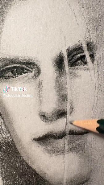 #finalfantasy7 #sephiroth #cloudstrife #art #drawing #graphite #sketch #ff7 #finalfantasy