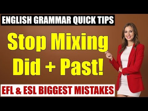 “I Didn’t Went” vs. “I Didn’t Go” — Stop Mixing Did + Past! | ESC_Grammar & Structure