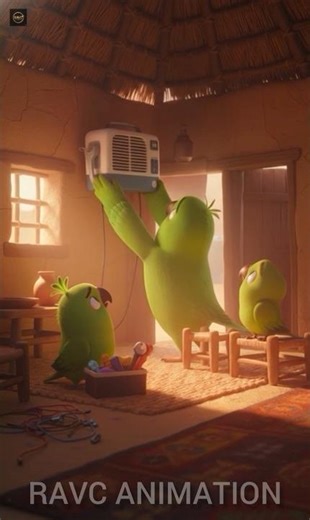 Tota laya naya AC 😲 | 3D Animation Story #parrotai #ai