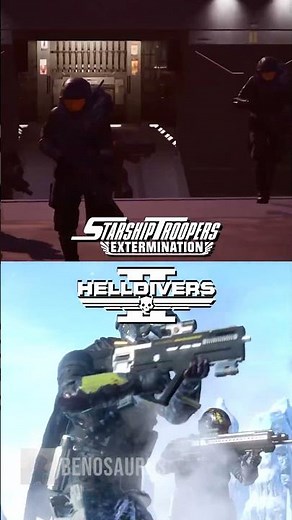 Helldivers 2 vs Starship Troopers Extermination comparison #helldivers2 #comparison
