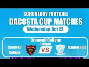 Cornwall College VS Maldon High School | DCUP 2025 ROUND OF 16