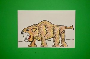 Let's Draw a Saber Tooth Tiger!