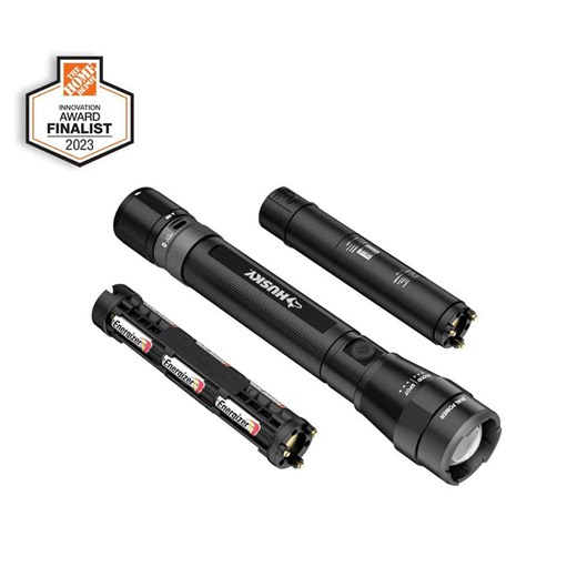 Reviews for Husky 5000 Lumens Dual Power LED Rechargeable Focusing Flashlight with Rechargeable Battery and USB-C Cable Included | Pg 2 - The Home Depot
