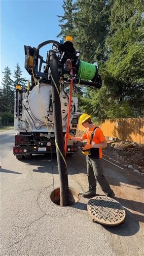New sewer truck for keeping the pipes clean and flowing!