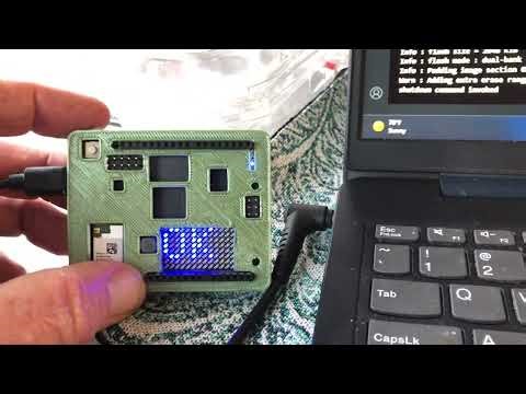 UnoQ 4GB Animation Matrix Coding on IDE