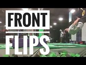 Learning to Front Flip from Trampoline to Foam Pit