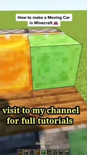 Redstone Moving Car in Minecraft Tutorial