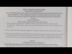 2026 Likely BECE Questions & Answers, English Language