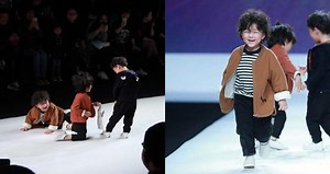 This 4-Year-Old Model's Adorable Fall is Too Cute for the Catwalk