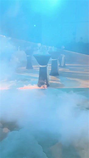 Fog Screen Projection + Laser Projection Magic! Futuristic Visual Experience 🤯✨ #Shorts