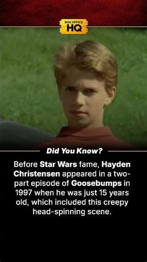 Before Star Wars, Hayden Christensen was in Goosebumps at 15!