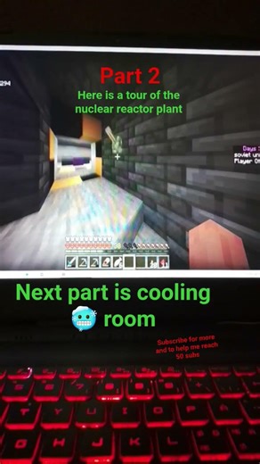 heres the controll room 1 there will be 2 reactors maybe #shorts #nuclearenergy #minecraft