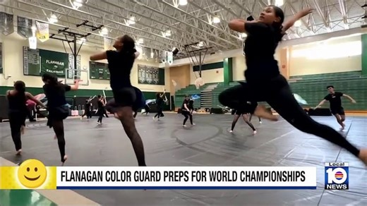 Flanagan Color Guard preparing to compete in world championship