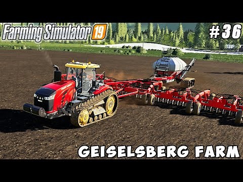 Cultivating fields, sowing rye CASE air seeder | Geiselsberg Farm | Farming simulator 19 | ep #36