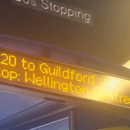 SC South’s Aldershot ibus announcing the 20 service to Guildford onboard 36917 06/05/2026