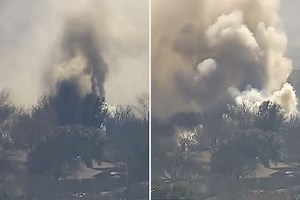 Huge house explosion sees 35 homes evacuated after major gas leak