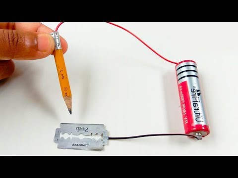 DIY Homemade Soldering Machine with Pencil and Razor Blades.