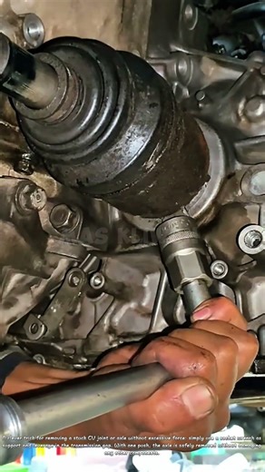 Smart tricks for removing a stuck axle.