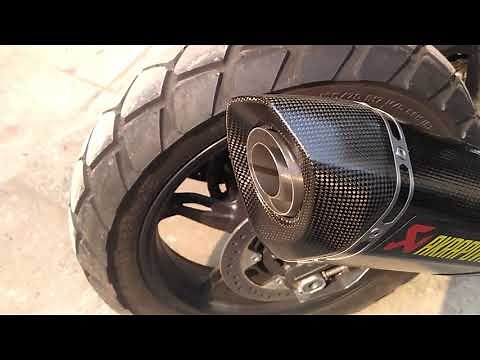 BMW G310 GS with AKRAPOVIC full system exhaust.