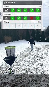 Circle 1 Disc Golf Putting Practice using UDisc App