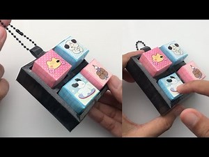 DIY Fidget Clicker Keychain with Paper | Tutorial Step by Step