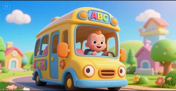 🚌🌈 ABC Baby Bus Adventure | Alphabet Learning Song for Kids 🎵👶