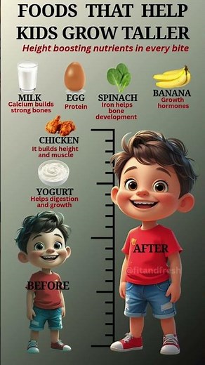 Foods to Increase Height in Children #healthyeating # height #healthyfood #health