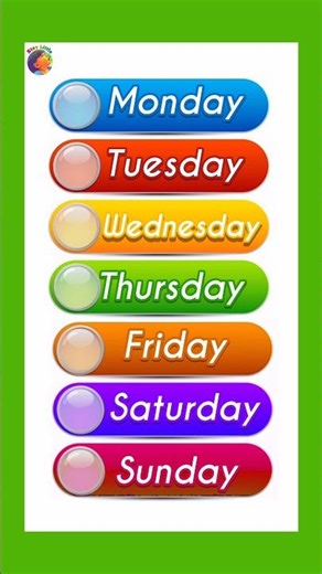days of the week song for kindergarten|| days of the week for kids #kidslearning