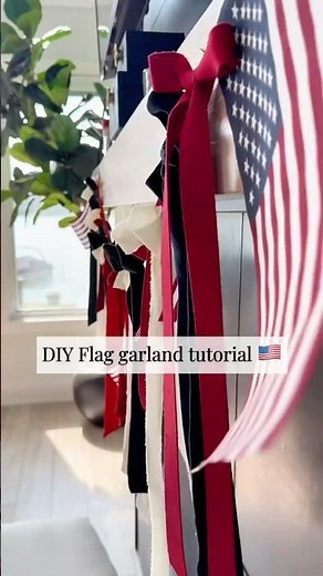🇺🇸DIY FLAG GARLAND in under 10 minutes!